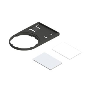Porta leyendas con protector transparente