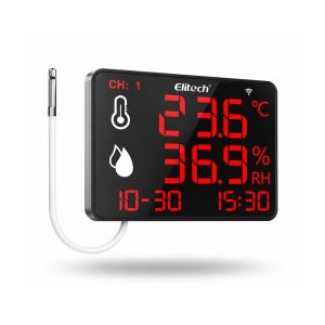 Elitech DR-230W-THE – Registrador Digital de Temperatura y Humedad de Alta Precisión con Wi-Fi