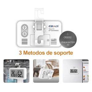 Alternative view of Elitech TM-2TH – Termómetro e Higrómetro Digital para Refrigeradores